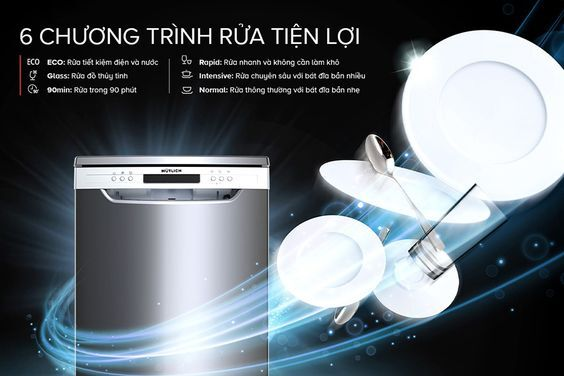 Máy rửa bát độc lập 14 bộ Mutlich MSM6814I (hình 4)
