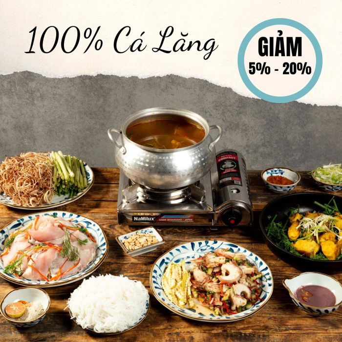 Hình ảnh đặc trưng của Chả Cá Gia Phú tại 16 Nam Đồng