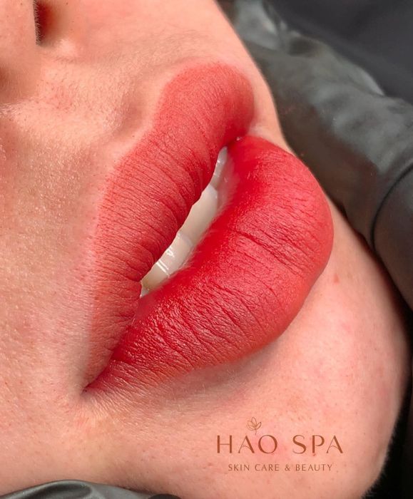 Hình ảnh điêu khắc chân mày 3D nghệ thuật tại Hảo Spa