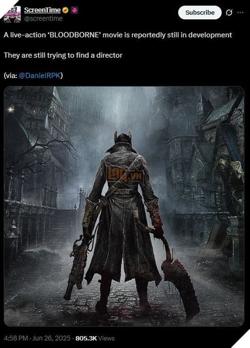Dự án phim live-action Bloodborne đang trong quá trình tìm kiếm đạo diễn