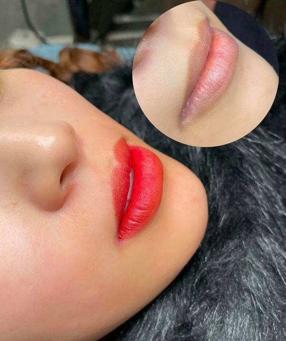 Hình ảnh thực tế điêu khắc chân mày tại Cali Beauty & Spa
