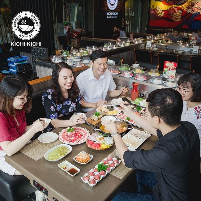 Kichi Kichi – Địa chỉ lý tưởng để thưởng thức lẩu băng chuyền đa dạng và hấp dẫn.