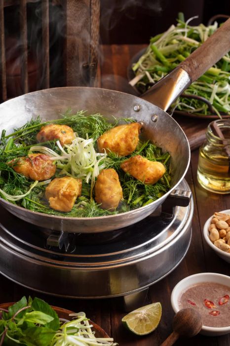 Hình ảnh đặc trưng tại Chả Cá Lão Ngư - Nét đẹp ẩm thực truyền thống