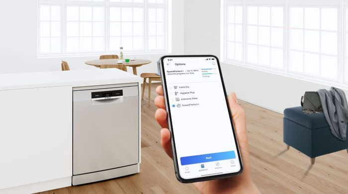 Có thể kết nối từ xa nhờ Home Connect