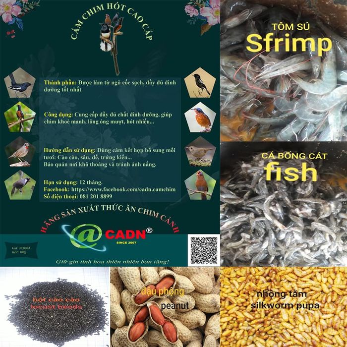 Hình ảnh Hãng sản xuất thức ăn Chim Cảnh CADN 2