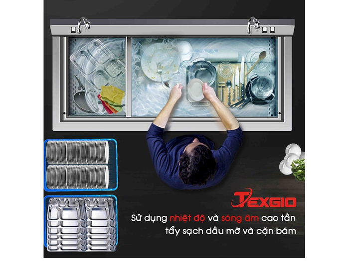 Máy rửa bát Texgio Luxury TGU-2000XD