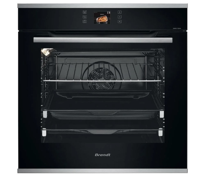Quạt đối lưu tích hợp trong lò nướng Brandt BOP7568LX, 73L 