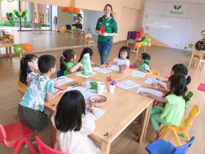 Khu vui chơi sáng tạo tại Trường mầm non quốc tế Wisdomland
