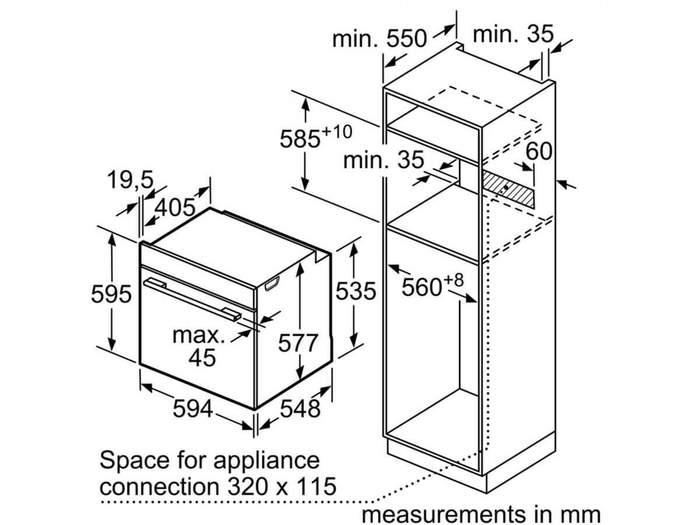 Lò nướng Bosch chính hãng