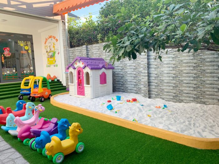 Góc vui chơi sáng tạo dành cho các bé tại Trường Mầm Non Happy Village