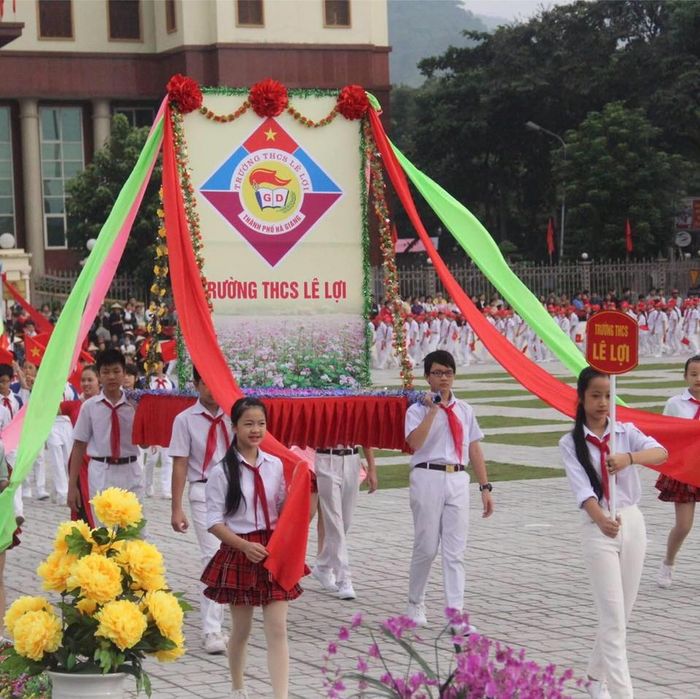 Hình ảnh ấn tượng về cơ sở vật chất hiện đại tại THCS Lê Lợi
