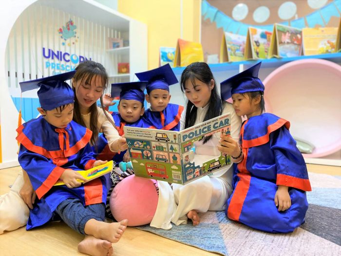 Không gian học tập đầy màu sắc tại Trường mầm non song ngữ UNICORN
