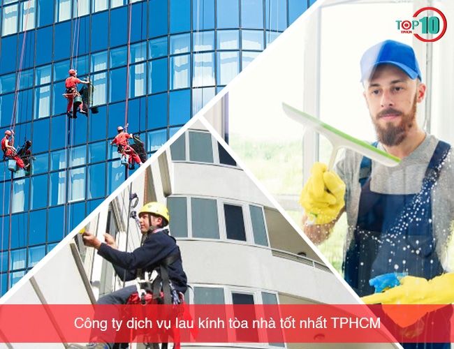 lau kính tòa nhà tại TPHCM