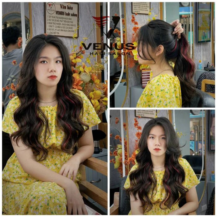 Hình ảnh thực tế các mẫu tóc thời thượng tại Venus Hair Salon
