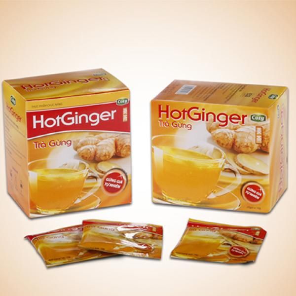 Hình ảnh Trà Cozy Gừng HotGinger - Tinh chất gừng nguyên chất