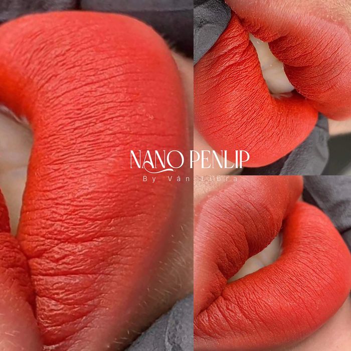 Hình ảnh thực tế kết quả phun môi tại Vân Libra Beauty Academy