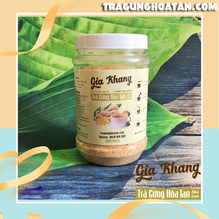 Hình ảnh sản phẩm Trà gừng hòa tan Gia Khang - Tiện lợi, chất lượng