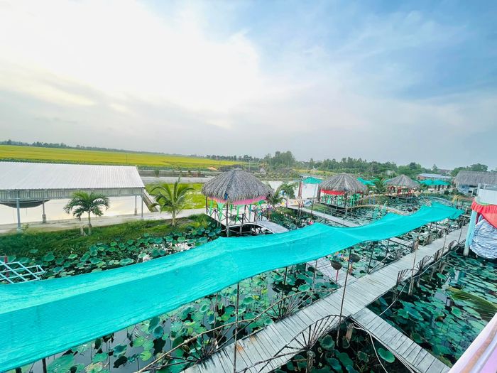 Ảnh 1: Khung cảnh thơ mộng tại Khu Du Lịch Đất Sen