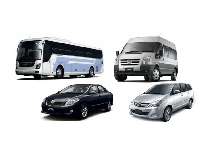 Hình ảnh đội xe du lịch Nắng Vàng - Tiện nghi và an toàn