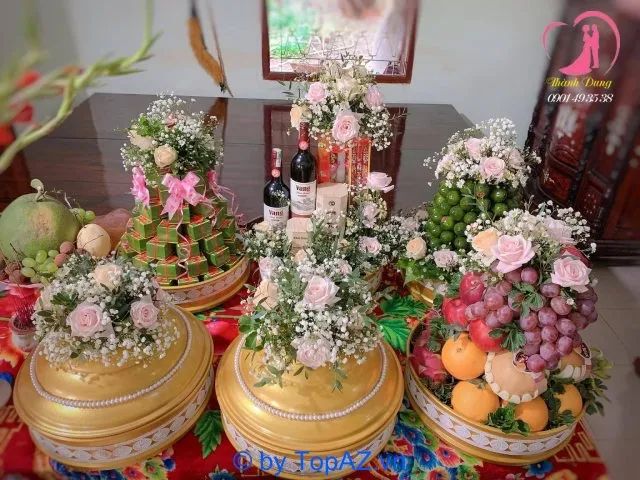 Những tác phẩm mâm quả kết hợp hoa tươi tinh tế - Nét đặc trưng của Thành Dung