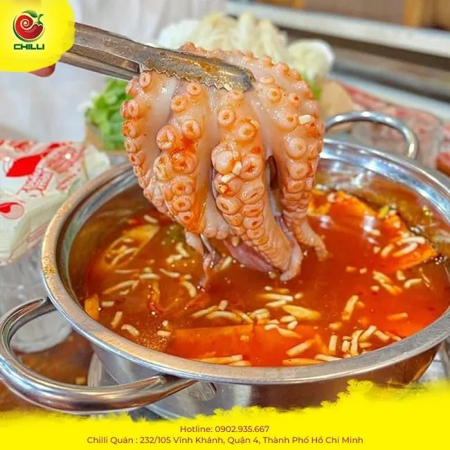 Chilli Lẩu Nướng Quán – Quán lẩu nướng hấp dẫn tại Quận 4