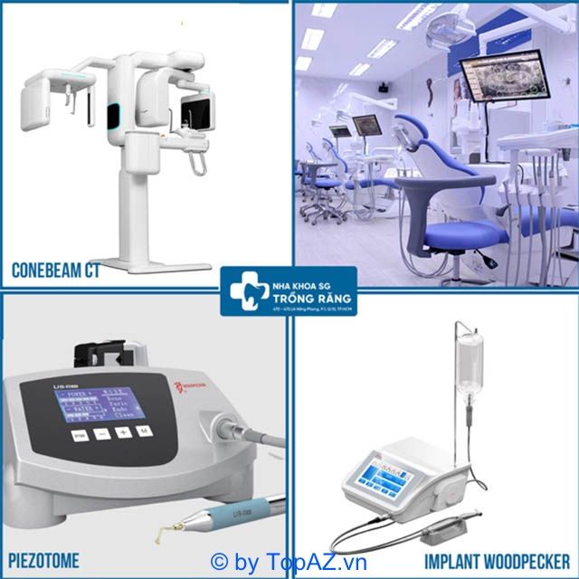 Trang thiết bị tại phòng khám Nha Khoa Trồng Răng Sài Gòn – tiên tiến và hiện đại.