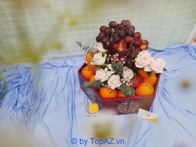 Những mâm quả cưới thanh lịch tại Cà Đỏ - sự kết hợp hài hòa giữa vẻ đẹp tinh tế và nét sang trọng