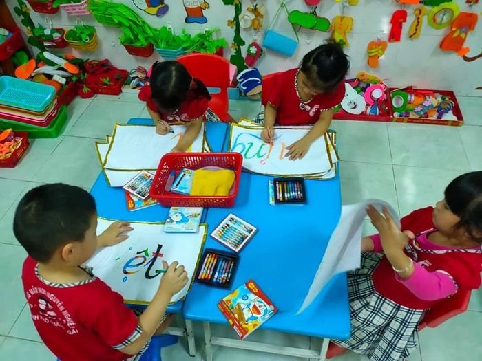 Không gian học tập hiện đại tại Trường Mầm Non Nguyễn Nghiêm