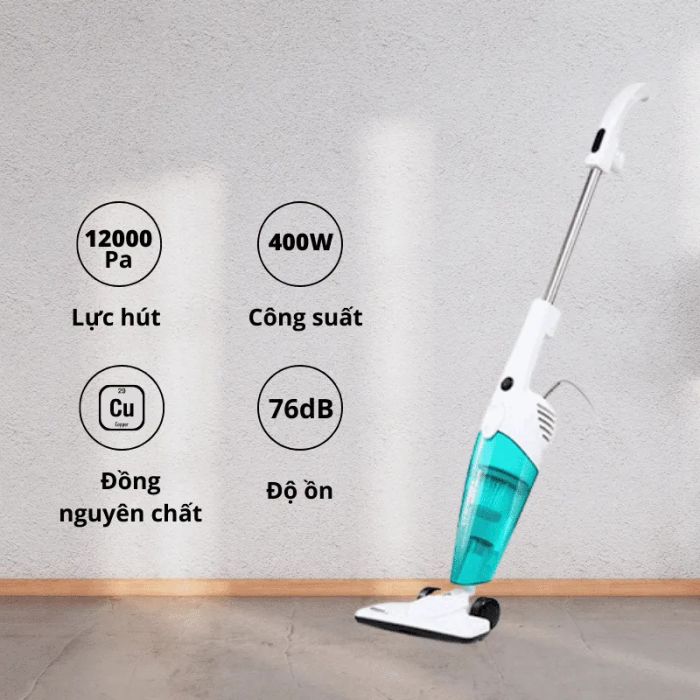 Hình ảnh chân thực máy hút bụi Deerma - Thiết kế tối ưu cho mọi không gian