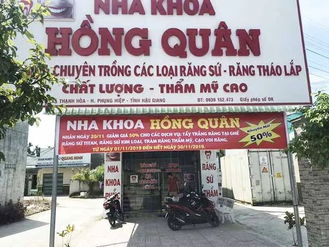 Những phòng khám nha khoa chất lượng tại Hậu Giang
