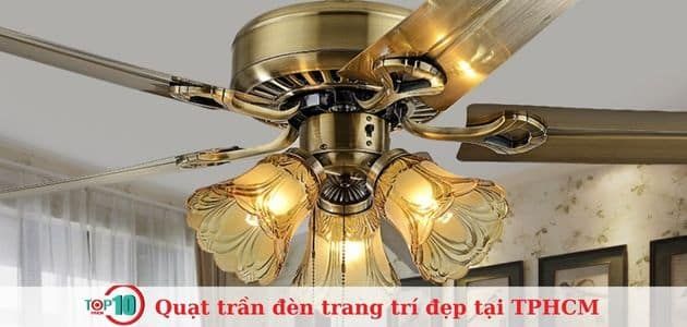 quạt trần đèn trang trí