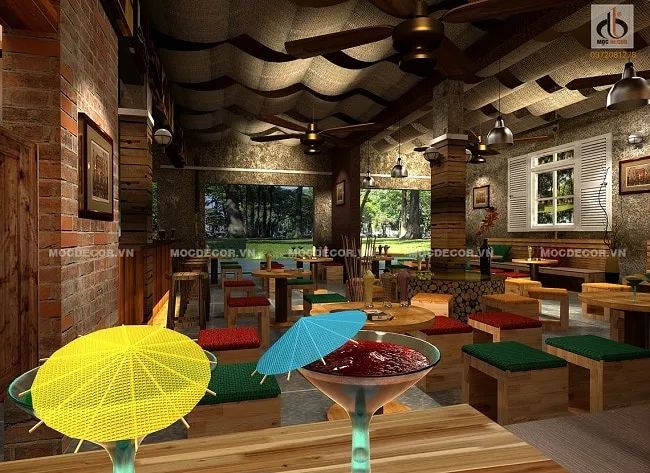 Những mẫu thiết kế quán Cafe đầy cảm hứng từ Mộc Decor