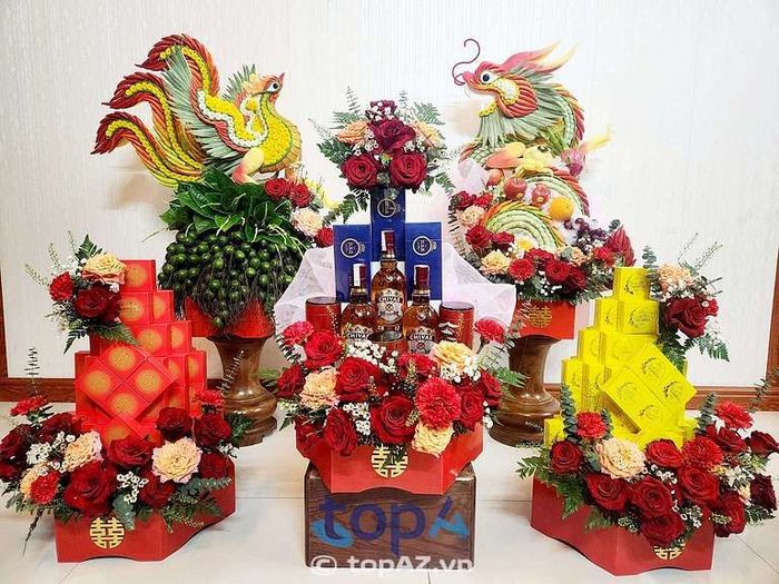 Tráp Cưới Hỏi Thúy Nga – Địa chỉ uy tín làm mâm quả cưới hỏi tại TP. Hải Dương