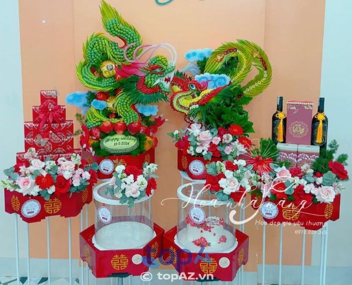 Hoa Nhà Nàng - Địa điểm vàng cho những mâm quả cưới hỏi đẹp mắt tại Long Khánh