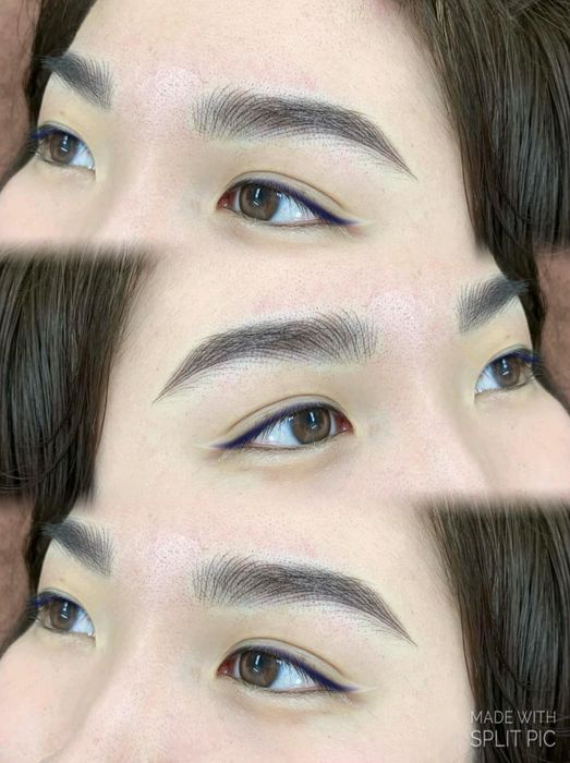 Hình ảnh thực tế về quy trình phun xăm tại Thẩm Mỹ Hữu Quyết