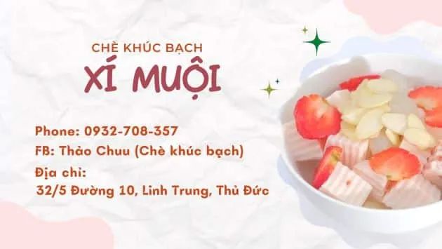 Xí Muội – Chè khúc bạch