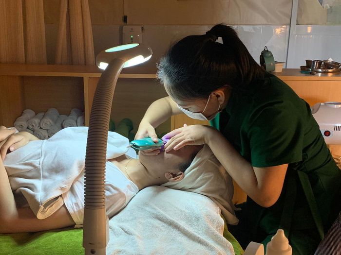 Không gian xanh mát tại Spa Mộc Nhung