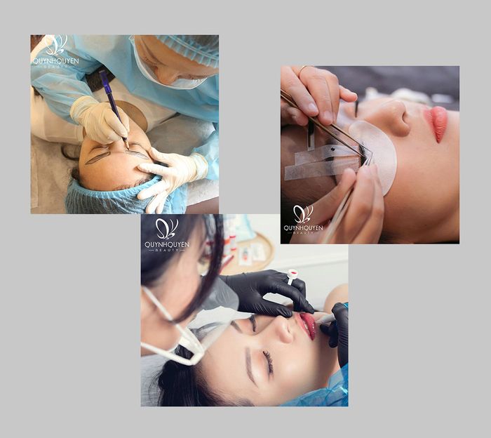 Hình ảnh khách hàng trải nghiệm dịch vụ tại QuynhQuyen Beauty Center