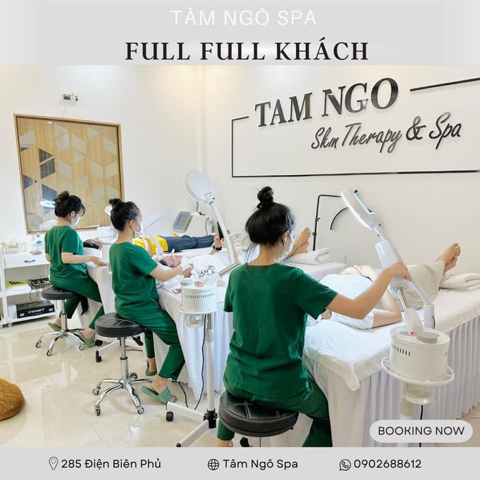 Khu vực điều trị chuyên nghiệp tại Tâm Ngô Spa