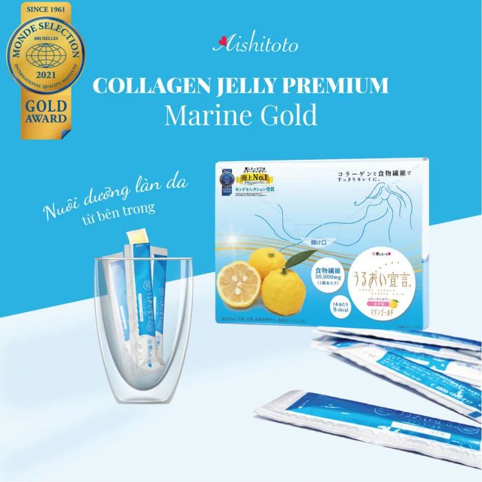 Hình ảnh Thạch Collagen Aishitoto Jelly Premium 30000mg phiên bản 2