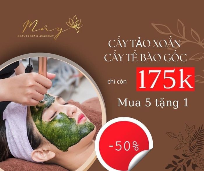Hình ảnh liệu trình chăm sóc da cao cấp tại Mây Beauty Spa & Academy