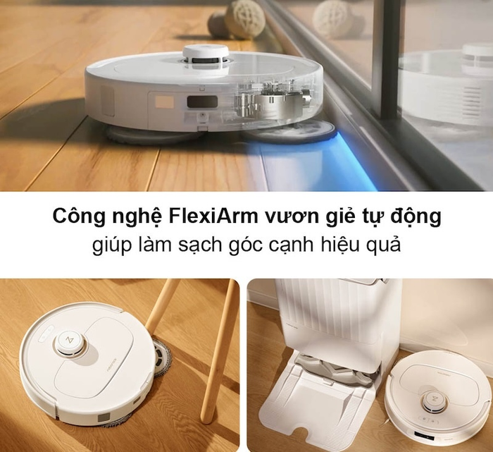 Roborock Q Revo Pro kết hợp cả khả năng hút bụi và lau nhà