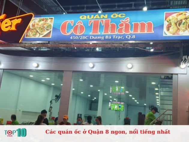 Các quán ốc ở Quận 8 ngon, nổi tiếng nhất