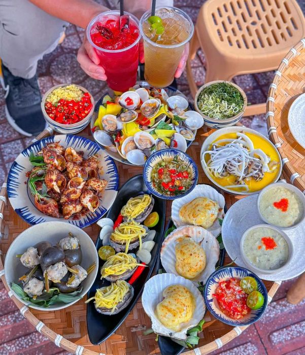 Những món ốc đặc sản trình bày đẹp mắt tại Ốc Béo