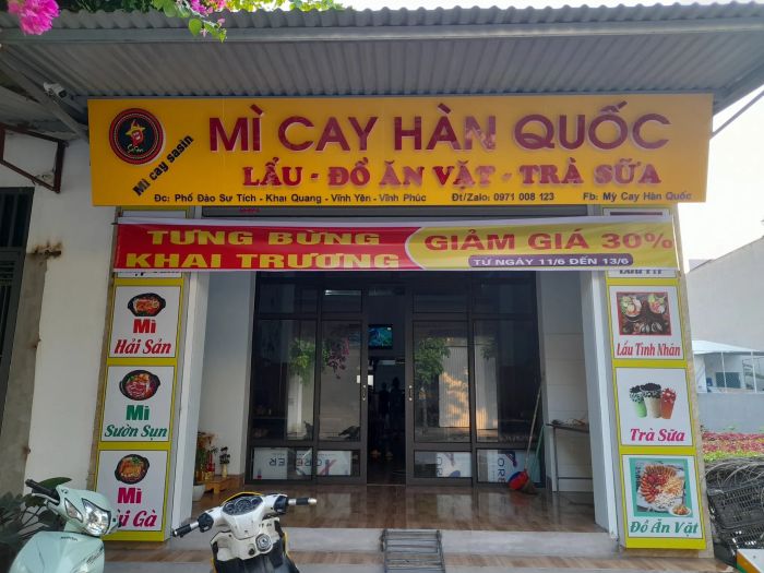 Tô mỳ cay chuẩn Hàn tại SaSin Quán