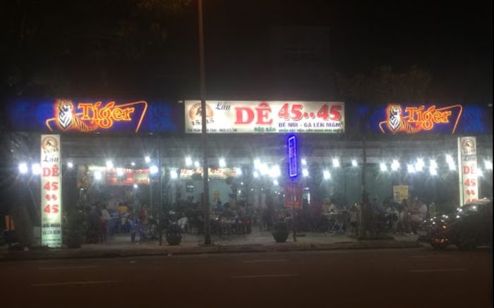 Thực đơn hấp dẫn tại Dê 45..45