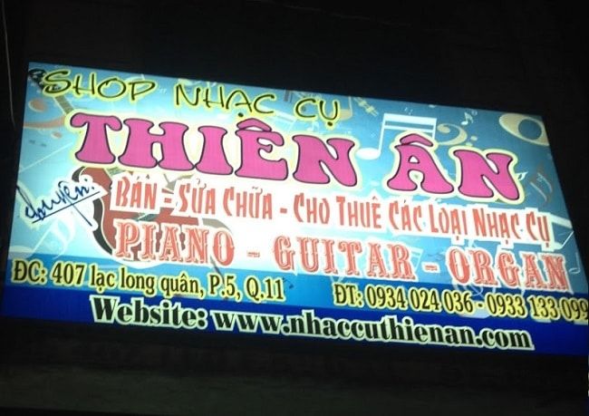 Thiên Ân Music vinh dự lọt Top 10 cửa hàng nhạc cụ uy tín nhất TP.HCM