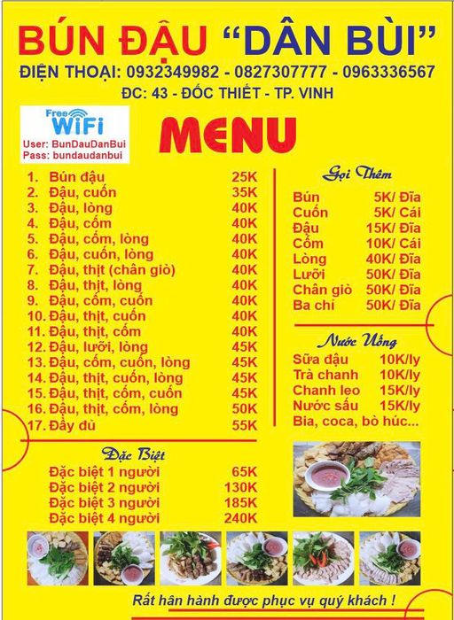 Góc ẩm thực đậm chất truyền thống tại Bún Đậu Dân Bùi