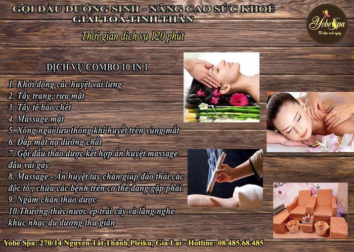 Khu vực gội đầu dưỡng sinh cao cấp tại Yobe Spa
