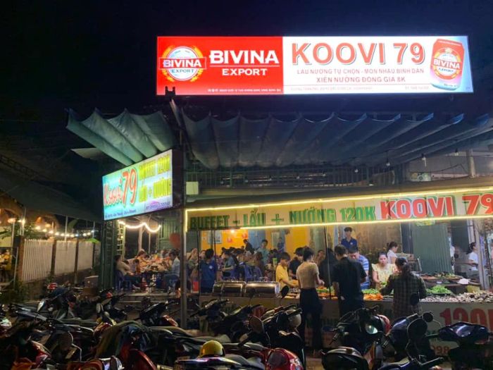 Không gian buffet hải sản tươi ngon tại Koovi 79
